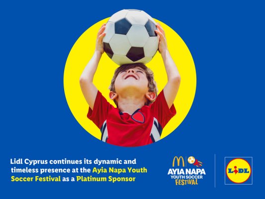 Lidl Cyprus, Ayia Napa Gençlik Futbol Festivali 2026'ya Platin Sponsor olarak destek veriyor