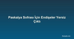 Paskalya Sofrası İçin Endişeler Yersiz Çıktı