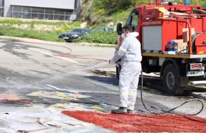 Şap hastalığı kontrol noktasında zehirli dezenfektan soluyan av korucusu hastaneye kaldırıldı