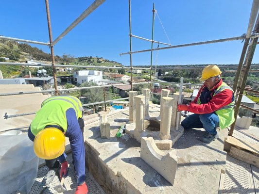 Karpaz'daki Gastria köyü kilisesinde restorasyon çalışmaları sürüyor