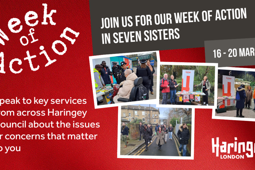 Haringey Belediyesi Seven Sisters'da Eylem Haftası Başlatıyor