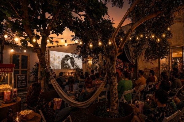 Lefkoşa'da bahçede açık hava sinema gecesi başlıyor