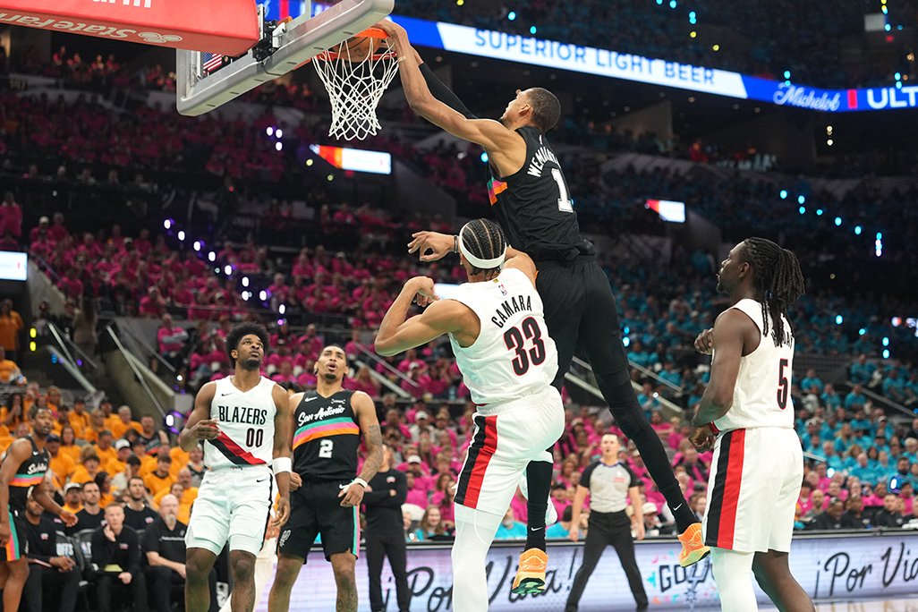 Wembanyama Tarihe Geçti: Spurs, Playoff Serisinde Blazers'ı Devirdi
