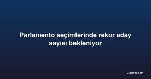 Parlamento seçimlerinde rekor aday sayısı bekleniyor