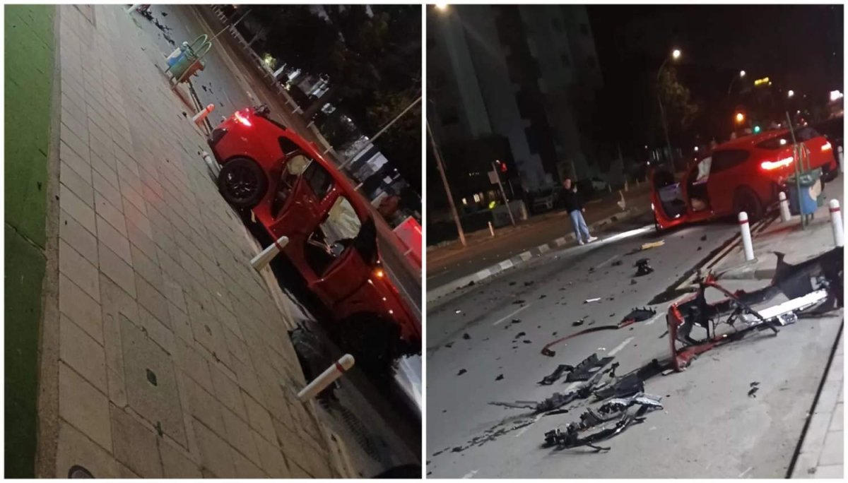 Germasogeia'da Karşı Şeride Geçen Araç Kazaya Neden Oldu: 2 Yaralı