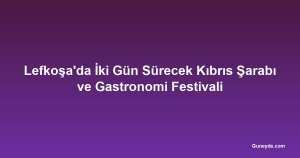 Lefkoşa'da İki Gün Sürecek Kıbrıs Şarabı ve Gastronomi Festivali
