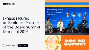 Exness, Doers Summit Limassol 2026'ya Platin Partner Olarak Geri Dönüyor