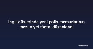 İngiliz üslerinde yeni polis memurlarının mezuniyet töreni düzenlendi