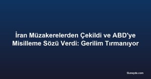 İran Müzakerelerden Çekildi ve ABD'ye Misilleme Sözü Verdi: Gerilim Tırmanıyor