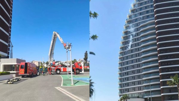 Limasol'da yüksek binada büyük kurtarma tatbikatı gerçekleştirildi