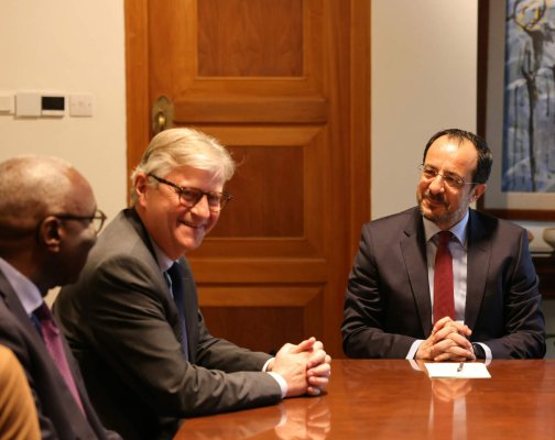 Cumhurbaşkanı Christodoulides, BM Barış Gücü Genel Sekreter Yardımcısı Lacroix ile Görüştü