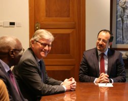 Cumhurbaşkanı Christodoulides, BM Barış Gücü Genel Sekreter Yardımcısı Lacroix ile Görüştü