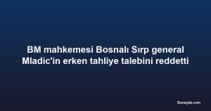 BM mahkemesi Bosnalı Sırp general Mladic'in erken tahliye talebini reddetti