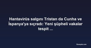 Hantavirüs salgını Tristan da Cunha ve İspanya'ya sıçradı: Yeni şüpheli vakalar tespit edildi
