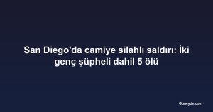 San Diego'da camiye silahlı saldırı: İki genç şüpheli dahil 5 ölü