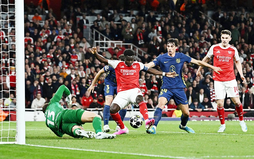 Saka'nın golüyle Arsenal, Atletico'yu eleyerek Şampiyonlar Ligi finaline yükseldi