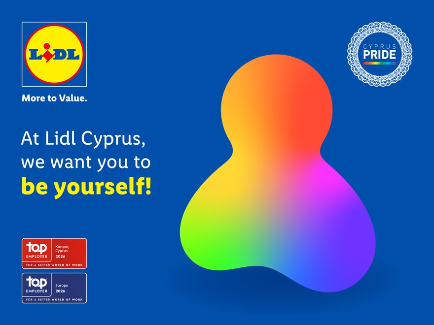Lidl Cyprus, Cyprus Pride 2026'ya Onurlu Sponsor Olarak Katılıyor
