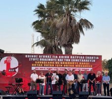 İşçiler Geleneksel 1 Mayıs Yürüyüşünü Ledra Palas'a Düzenledi