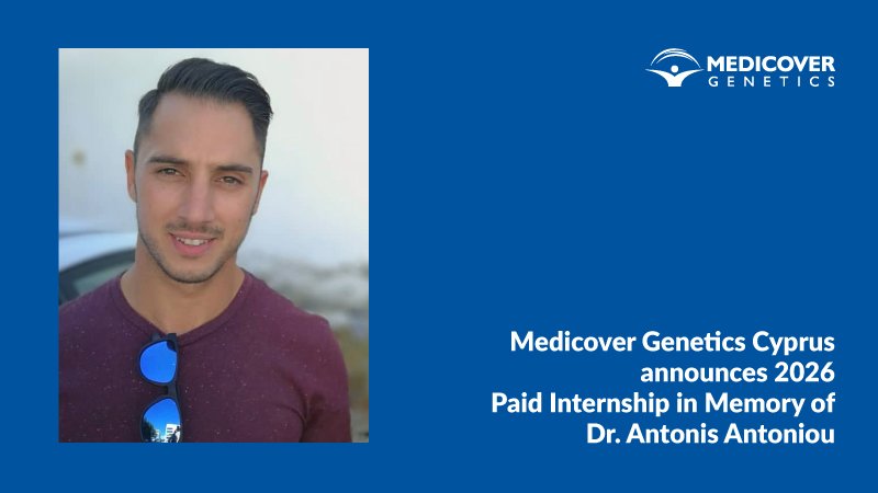 Medicover Genetics Cyprus, Dr. Antonis Antoniou anısına staj programı başlattı