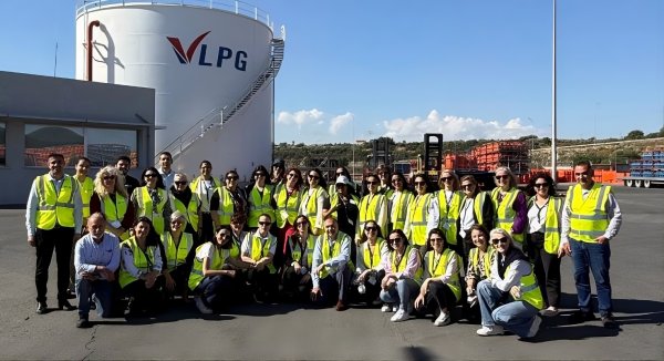 WISTA Cyprus üyeleri Vasiliko LPG terminalini ziyaret etti