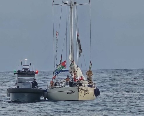 Global Sumud Filosu'nun ikinci gemisi Baf limanına yanaştı