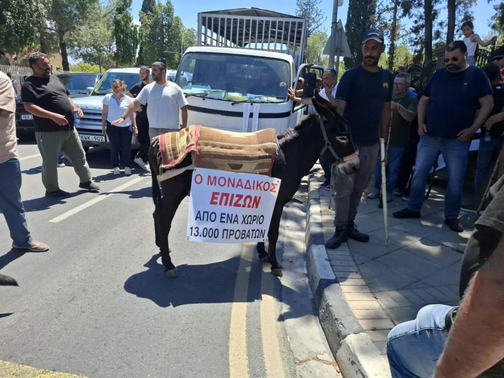 Çiftçiler polisle yaşadıkları gerginliğin ardından Cumhurbaşkanlığı Sarayı'na ulaştı