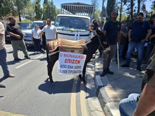 Çiftçiler polisle yaşadıkları gerginliğin ardından Cumhurbaşkanlığı Sarayı'na ulaştı