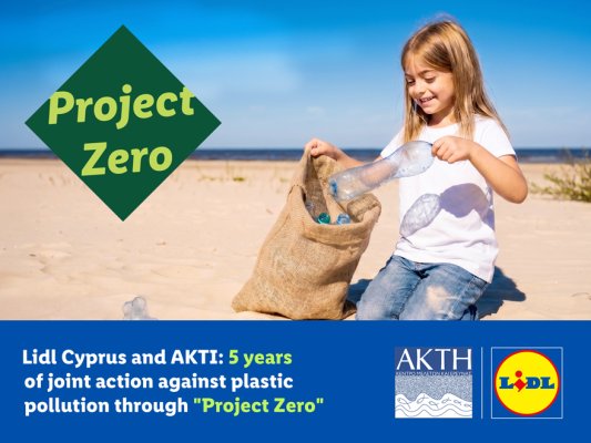 Lidl Kıbrıs ve AKTI'den Plastik Kirliliğine Karşı 5. Yıl: 'Project Zero' İşbirliği Sürüyor