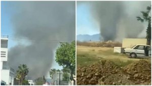 Lefkoşa Kaymaklı Ara Bölgesinde Büyük Yangın Çıktı