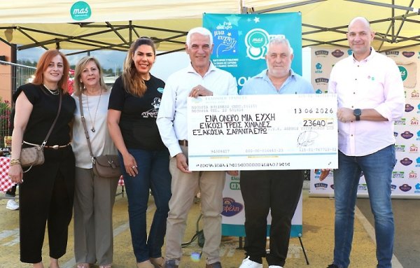 MAS Supermarkets Group Etkinliğinde 'One Dream One Wish' Yardım Kuruluşuna 23.640 € Bağışlandı