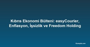 Kıbrıs Ekonomi Bülteni: easyCourier, Enflasyon, İşsizlik ve Freedom Holding