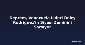Deprem, Venezuela Lideri Delcy Rodriguez'in Siyasi Zeminini Sarsıyor