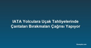 IATA Yolculara Uçak Tahliyelerinde Çantaları Bırakmaları Çağrısı Yapıyor