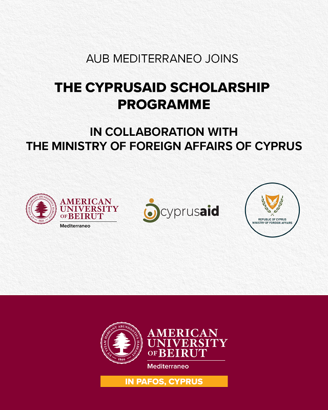 AUB Mediterraneo'dan 2026-2027 Akademik Yılı İçin CyprusAid Bursları