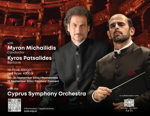 Kıbrıs Senfoni Orkestrası Opera Şarkıcıları için Usta Sınıfı ve Yarışma Düzenliyor