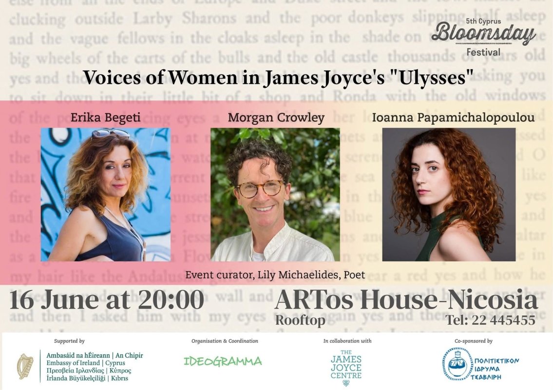 Kıbrıs Bloomsday Festivali, James Joyce'un Eserlerinde Kadın Seslerini Kutluyor