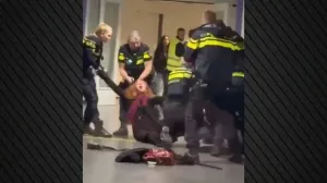 Hollanda'da hamile Filistinli sığınmacıya polis şiddeti büyük tepki çekti