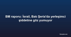 BM raporu: İsrail, Batı Şeria'da yerleşimci şiddetine göz yumuyor