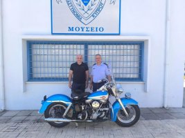 Kıbrıs Polis Müzesi'nde Tarihi Harley-Davidson Motosiklet 50 Yıl Sonra Restore Edildi