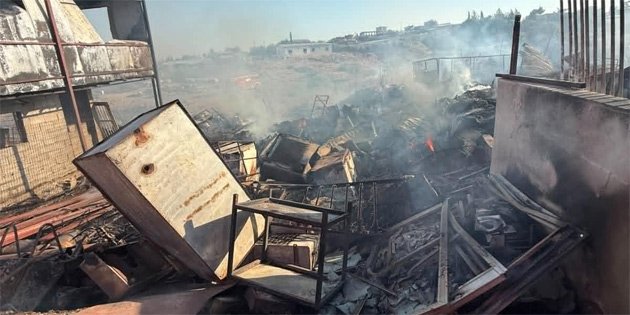 Çiftlik Yangınında 146 Hayvan Telef Oldu
