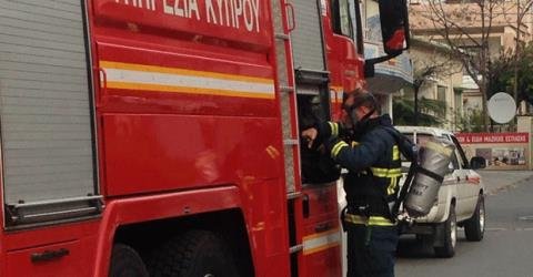 Paphos'ta Marathounta Çöp Depolama Alanında Yangın Çıktı