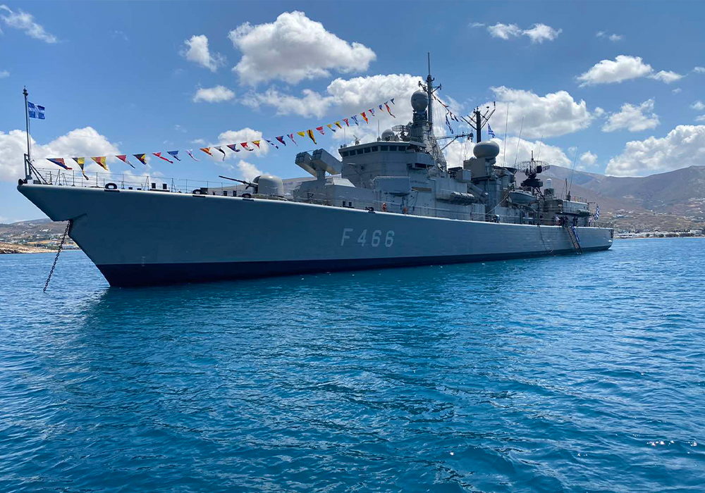Yunan Fırkateyni Nikiforos Fokas, Kıbrıs'ta Elli'nin Yerini Aldı