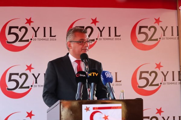 Erhurman'dan 52. Yıl Konuşmasında Kıbrıs Çözümü Vurgusu