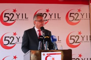 Erhurman'dan 52. Yıl Konuşmasında Kıbrıs Çözümü Vurgusu