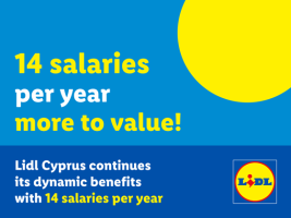 Lidl Kıbrıs, 14 Maaşla Çalışanlarına Dinamik Faydalar Sağlıyor