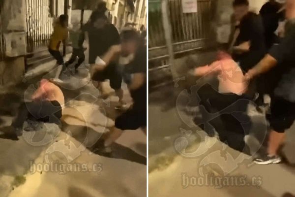 Doğrulanmamış videoda Beitar taraftarlarının AEK taraftarına saldırdığı görülüyor