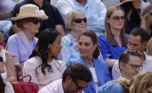 Prenses Kate, Wimbledon'da Britanyalı Tenisçiler Fery ve Swan'a Destek Oldu