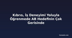 Kıbrıs, İş Deneyimi Yoluyla Öğrenmede AB Hedefinin Çok Gerisinde