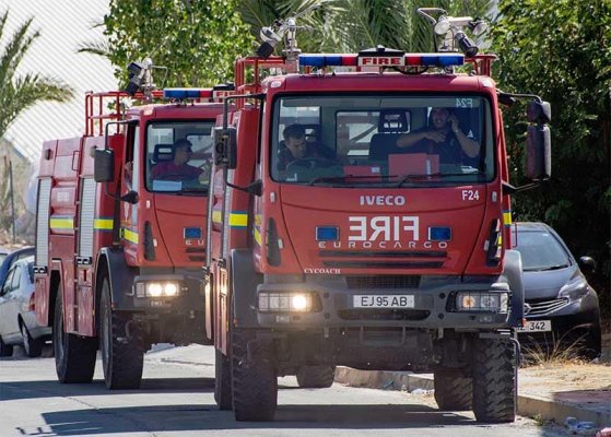 Protaras'ta Otelde Yangın Paniği: Tahliye Edildi
