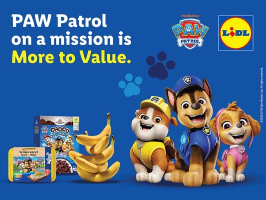 Lidl, PAW Patrol İle Çocuk Ürünlerinde Yeni Reklam Standartları Belirledi